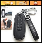 Premium Black Leather Car Key Fob Case For Infiniti QX60, QX50, Q50, Q60, QX55 -. Fixed Price $51.99.