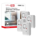 Ultrapro Personal Security Window And Door Alarm, 4 Pack, Diy White. Fixed Price $36.99.
