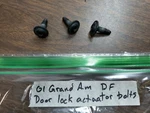 1999-2004 Pontiac Grand Am Left Front Door Lock Actuator Bolts 16637709. Fixed Price $14.95.