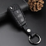 Soft Silicone Rubber Carbon Fiber Texture Case For Audi Flip Remote Key F.... Fixed Price $20.94.