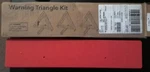 Deflecto Early Warning Road Safety Triangle Kit, Reflective, 3-PACK (73-0711-00). Fixed Price $35.00.