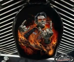 Harley Davidson Custom Horn Cover Touring Dyna Softail Sportster M8 Johnny Cash. Fixed Price $139.99.