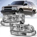 1998-2005 Blazer S10 Pickup Halogen Headlight Assembly With Bumper Lamps. Fixed Price $150.99.
