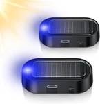 Car Solar Power Simulated Dummy Alarm, Vehicle Security Anti-theft Led Flashing. Fixed Price $15.85.