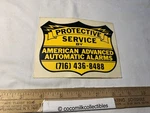 Sticker Decal Protective Service American Advanced Automatic Alarms Rochester Ny. Fixed Price $16.99.