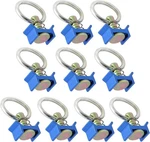 L-track 10 Pack Single Stud Tie Down Fittings With Round Ring For Logist. Fixed Price $19.49.