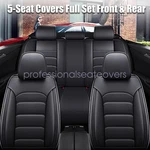 Fits Nissan Car Covers Full Set Pu Leather 5-SEATS Front Rear Protector Pad. Fixed Price $68.15.