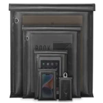 Yaokvide Large Faraday Bags - 5 Pack Without Reflective Strip, Black. Fixed Price $53.99.