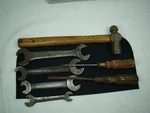 Vintage Tool Kit W/ Reproduction Bag Roll Old Set Antique. Fixed Price $185.00.