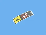 Genuine Mopar Fan Caution Label 4809615AA. Fixed Price $11.40.