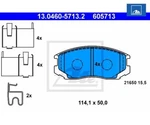 Brake Pad Set, Disc Ate 13.0460-5713.2. Fixed Price $70.79.