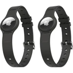 Adjustable Black Silicone Collar For Small/medium Dogs (2-PACK) Apple Airtag. Fixed Price $35.99.