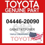 0444620090 Genuine Toyota Gasket Kit Power 04446-20090 Oem. Fixed Price $33.51.