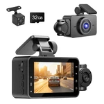 Wifi 1080P 3-CHANNEL Dash Cam With Night Vision & 32GB Card. Fixed Price $69.99.