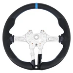 Full Leather Round Steering Wheel For Bmw M2 M3 M4 F80 F82 F83 F87 Blue Line. Fixed Price $159.00.