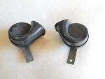 2006 Infiniti Nissan Signal Sound Horn Shells Brackets High Low Right Left Set. Fixed Price $20.00.