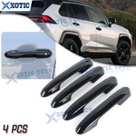 4PCS Black Side Door Handle Moulding Cover Trim For Toyota Highlander RAV4 19+. Fixed Price $26.89.