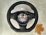 05-15 Bmw E90 E91 E84 New Nappa Leather Ergonomic Inlays Flat Botom Blue Carbon. Fixed Price $306.99.