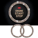 Whaletail 2PCS Bling Crystal Rhinestone Car Engine Start Ring Champagne Gold. Fixed Price $8.91.