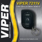 Viper 7211V 2-WAY 1-BUTTON Remote Control Fob For 4205V New Black Color. Fixed Price $92.99.