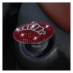 Red Bling Car Push-to-button Cover Rhinestone Ignition Protective Cap. Fixed Price $7.25.