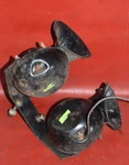 Vtg 1960 Century Resorter 16 Sparton Hi Lo Horns 2 Tone Bracket Wooden Boat. Fixed Price $225.00.