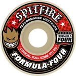 Spitfire F4 101A Conical Full 58MM Wht W/red Wheels Set. Fixed Price $51.95.
