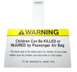 ( 1 ) Genuine Honda 78527-S04-A82 Tag, Passenger Saftey Restraint-child Safety. Fixed Price $15.22.