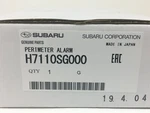 Subaru H7110SG000 Anti-theft Alarm Security System Shock Sensor Forester Wrx Sti. Fixed Price $139.12.
