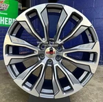24 FR203 Gunmetal Machine Wheels Fits Gmc Yukon Sierra Chevy Tahoe Silverado. Fixed Price $1399.00.
