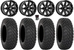 Sedona Sparx 14" Wheels Black 30" RT320 Tires Honda Foreman Rancher Sra. Fixed Price $1593.16.