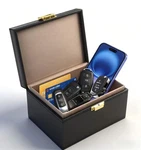 Diyife Premium Leather 8-12 Keys Large Capacity Faraday Box,anti-theft Protector. Fixed Price $21.78.