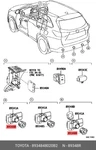 Retainer, Ultrasonic Sensor, Rear Corner, 8934848020B2 For Toyota 89348-48020-B2. Fixed Price $17.91.