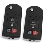 2PCS Smart Remote Flip Key Fob Shell Case 4 Button For Mazda 3 5 6 RX8 CX-7 CX-9. Fixed Price $21.49.