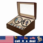 4+6 Automatic Watch Winder Display Box Luxury Storage Case Self-winding. Fixed Price $62.55.