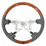 For Lexus LS430 01-06 Nrg Innovations Steering Wheel, Grey Leather, Koa Wood. Fixed Price $432.04.