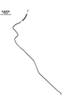 Mercedes R230 Sl-class Rear Abc Hydraulic Suspension Return Hose Line 2309970552. Fixed Price $55.99.