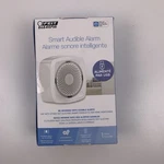 Feit Electric Smart Indoor Wi-f Audible Home Security Alarm With Flashing Lights. Fixed Price $12.75.