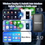 Sunweyer Wireless Carplay & Android Auto Adapter Built In Netflix Youtube. Fixed Price $46.98.