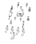 Genuine Mopar 2019-2024 Ram 1500 Integrated Key Fob Transmitter 68584157AA. Fixed Price $181.79.