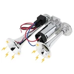Drisentri 12V Air Horn For Truck, 150DB Dual Trumpets Super Loud Silver. Fixed Price $43.78.