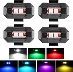 (4) Anki Happigo Led Lights W/ Strobe Usb Rechargeable Warning Decor. Fixed Price $16.88.