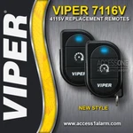 Pair Of Viper 7116V 1-BUTTON Remote Start 1-WAY Replacement Control 4115V. Fixed Price $69.99.