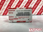 Oem Genuine Toyota Lexus 2007-2012 ES350 Rear Break Pad 04466-06090. Fixed Price $72.99.