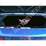 C5 Corvette Trunk Divider Partition Commemorative Cross Flag Embroidered Emblem. Fixed Price $179.94.