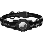 Adjustable Black Nylon Collar Case For Medium Dogs - Apple Airtag. Fixed Price $29.99.