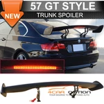 Fits 57 Inch Gt Trunk Spoiler Wing Adjustable With Led Brake Light Unpainted Abs. Fixed Price $89.99.