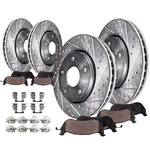 Front Rear Drilled Slotted Rotors + Brake Pads For Nissan Murano Infiniti FX45. Fixed Price $247.95.