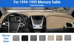 Dashboard Mat Cover For 1994-1995 Mercury Sable (sedona Suede). Fixed Price $83.95.