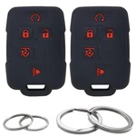 Gfdesign 2PCS Silicone 5 Key Fob Cover Buttons, Black With Red. Fixed Price $16.74.